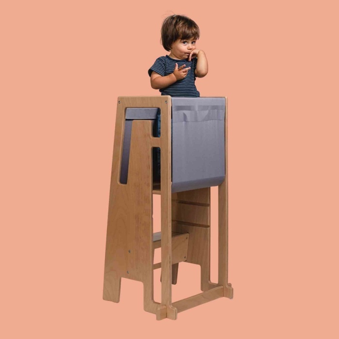 Tuki Učící věž - S potahem Tuki Discovery využije Vaše dítě učící věž již od 9 měsíců/volitelné příslušenství